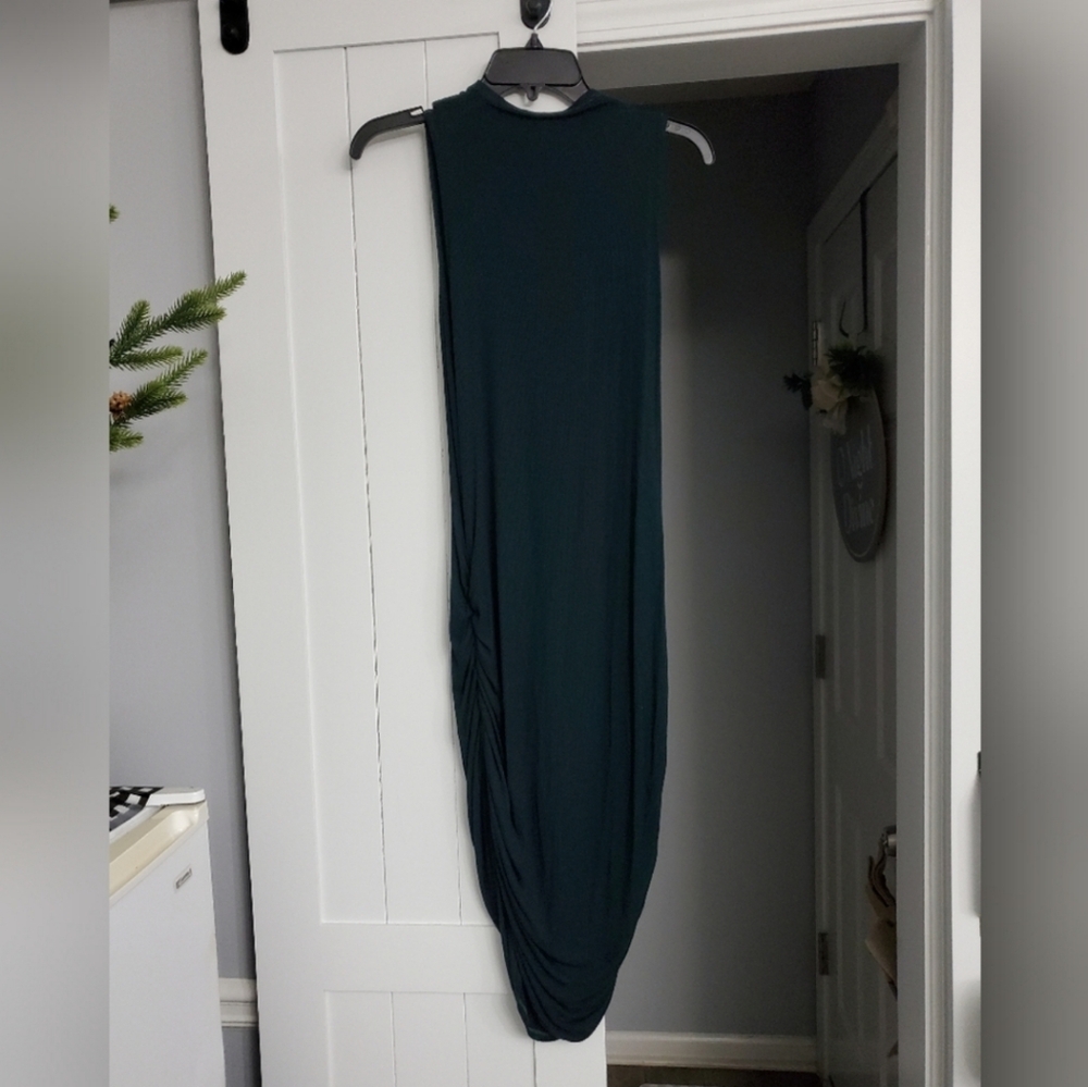 Dark Green Tank Ribbed Dress. NEW!